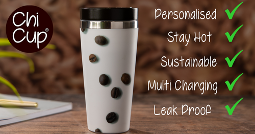Chi Cup®: Stylish, Sustainable Drinkware with Innovative Self-Heating and Chi-qi® Device Charging Technology