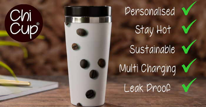 Chi Cup®: Stylish, Sustainable Drinkware with Innovative Self-Heating and Chi-qi® Device Charging Technology