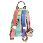 Cowhide Real Leather Medium Retro Patchwork Backpack