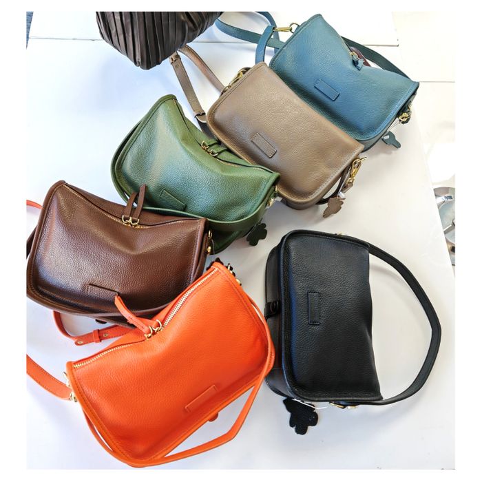 Genuine Leather Soft Grab Bag Shoulder Bag