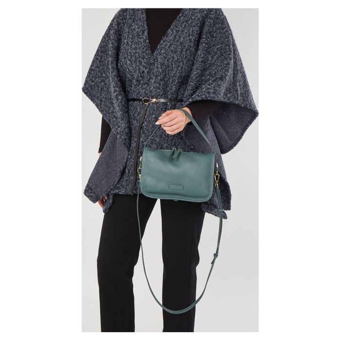 Genuine Leather Soft Grab Bag Shoulder Bag