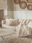 Nice and cozy throws and cushions