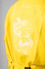 Unisex Koi Fish Embroidered Yellow Jacket
