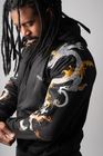 Unisex Dragon Embroidered Hoodie