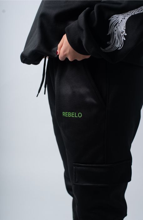 Unisex Snake Print Cargo Joggers