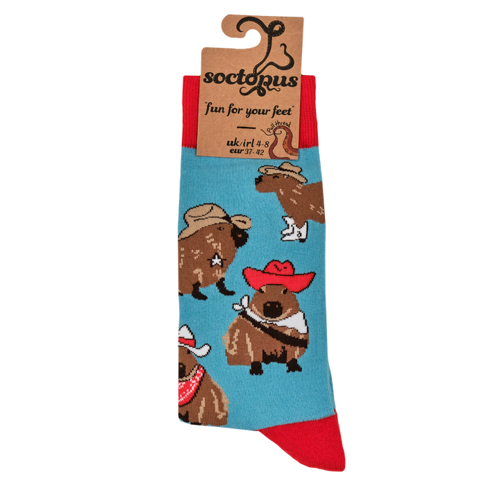 Cowboy Capybara Socks