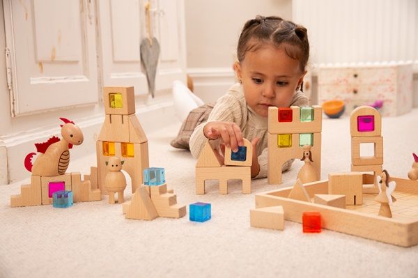 tickit Wooden Building Gem Blocks
