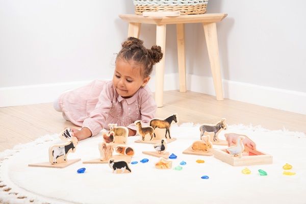 tickit Wooden Domestic Animal Blocks