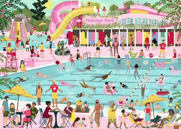 Flamingo Park 1000-piece puzzle