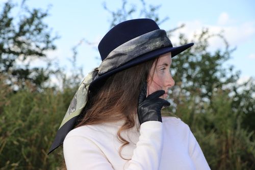 Autumn-tinged Woodland Silk Scarf