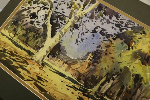 Autumn Evening at the Hall Print