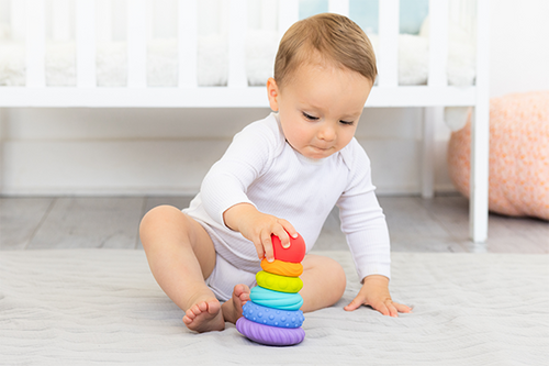 Teether Totter Silicone Tower Toy