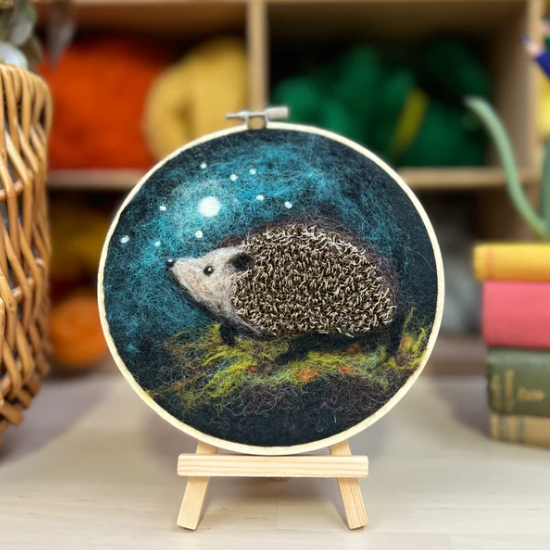 Painting with Wool Hoops