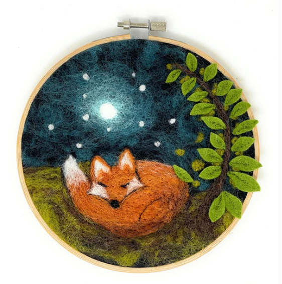 Painting with Wool Hoops