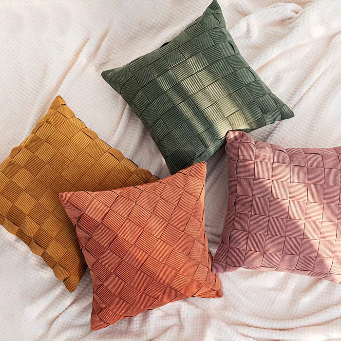 Handwoven Corduroy Cushion