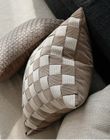 Two tones  Handwoven Corduroy Cushion