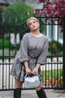 Tie Dye Design Tiered Tunic Top