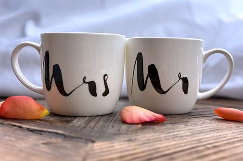 Huggable Mr & Mrs mugs