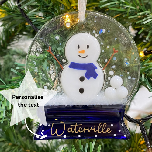 Handmade Fused Glass Christmas Decorations