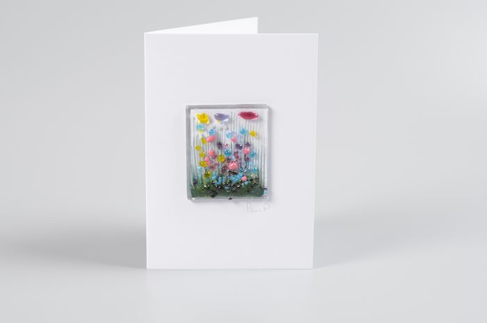 Handmade Fused Glass Celebration Cards