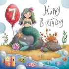 Mermaid Birthday Card