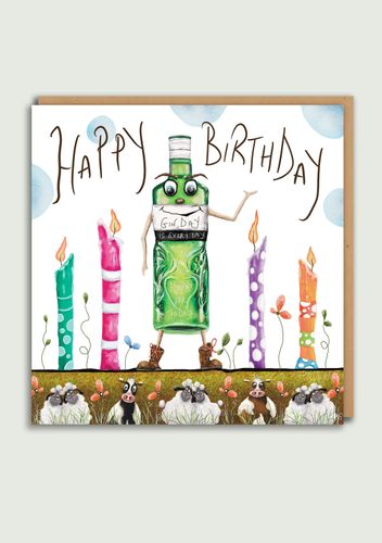 Birthday Gin Candle