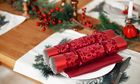 Exquisite Red Flock Crackers 13.5