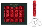 Exquisite Red Flock Crackers 13.5