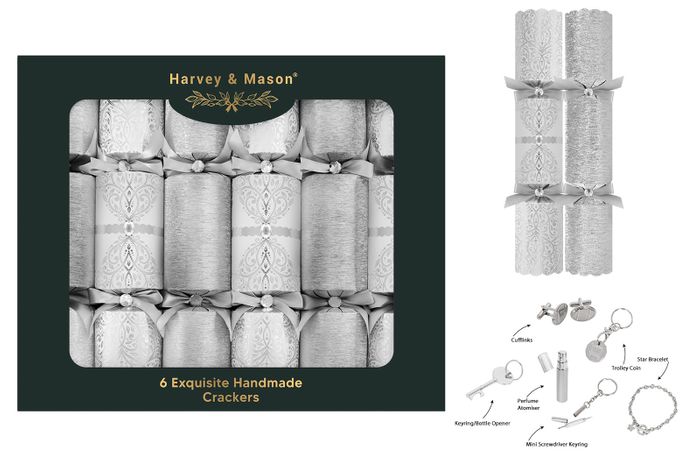 Exquisite Silver Crackers 13.5
