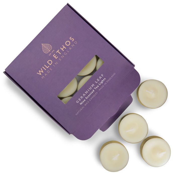 Wild Ethos Geranium Leaf Scented Tealights
