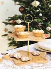 Two Tier Wood Cake Stand