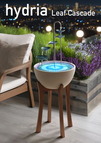Hydria Leaf Cascade Water Feature