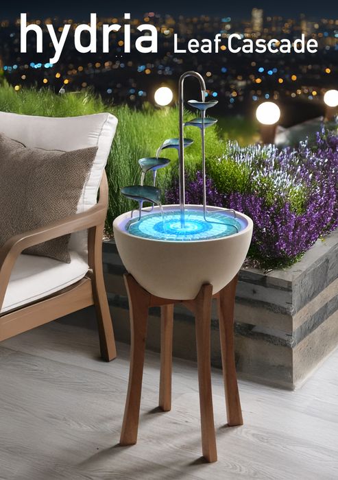 Hydria Leaf Cascade Water Feature