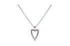 Heidi pink heart necklace