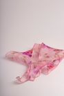Hibiscus Neckerchief Scarf, 100% Pure Silk Organza