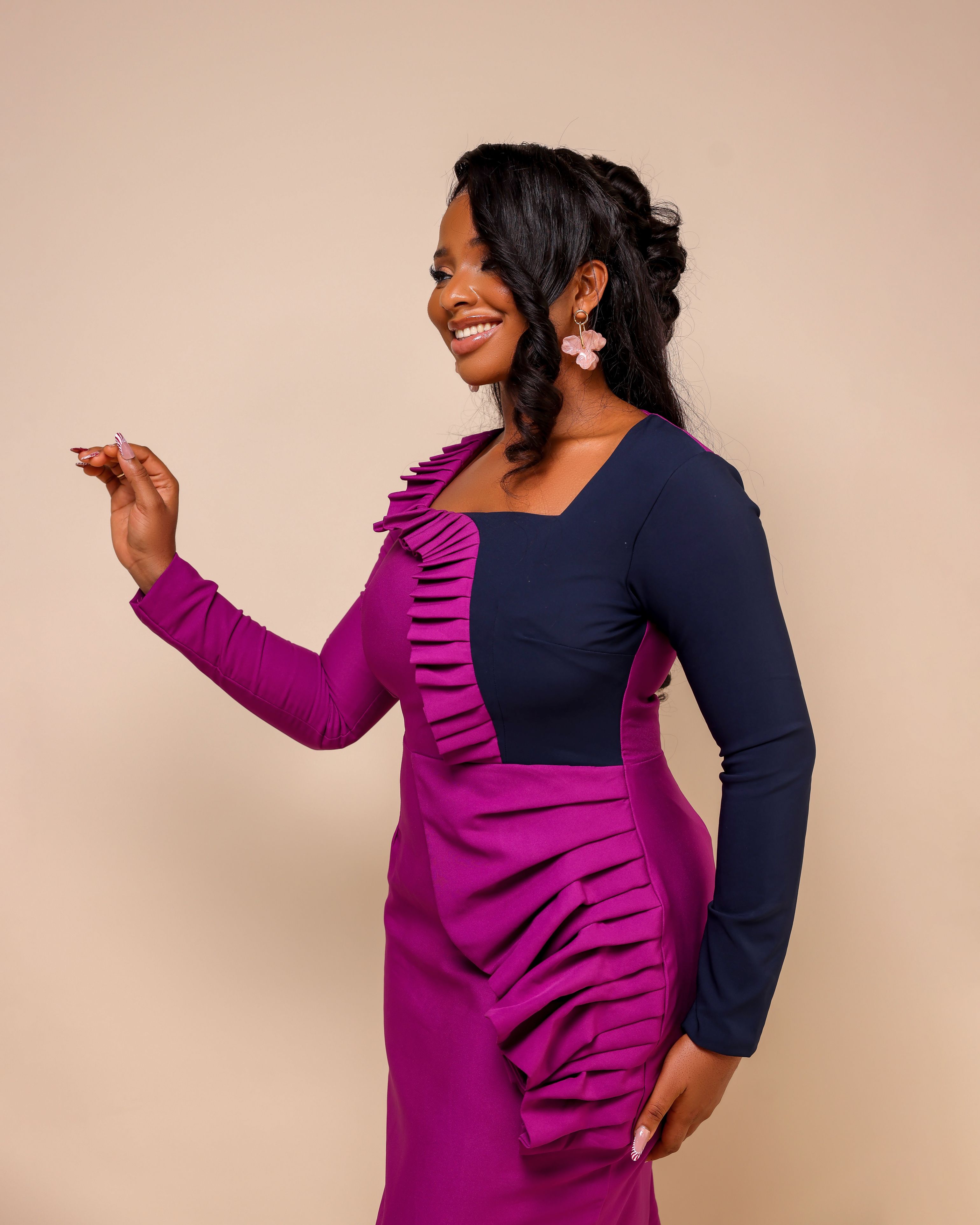 Zaria Two-Tone Dress
