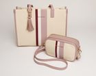 Cream Stripe Amalfi Tote Bag