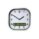 Clear Time Day Date Wall Clock by Lifemax, Easy to Read LCD Display Day-Date Clock, Shows Day, Date, Month in UK format, Ideal for Dementia & Seniors