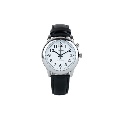 Lifemax Talking Atomic Watch: Unisex, Easy-to-Read, Precision Timekeeping with English Voice Announcements for the Visually Impaired or Elderly