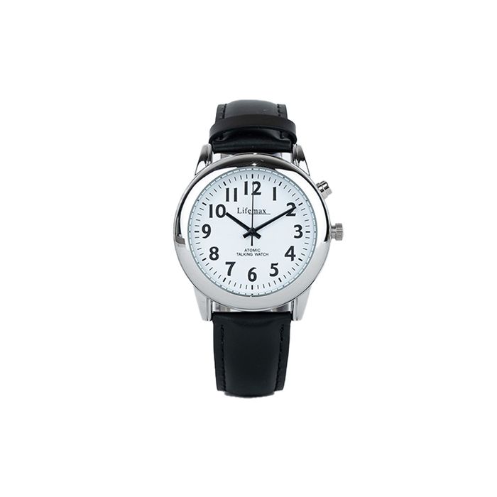 Lifemax Talking Atomic Watch: Unisex, Easy-to-Read, Precision Timekeeping with English Voice Announcements for the Visually Impaired or Elderly