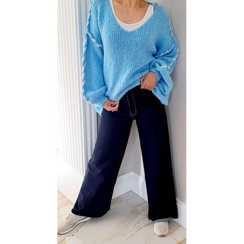Blanket Stitch Fluffy Knit K905