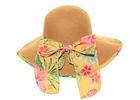 S530- LADIES WIDE BRIM STRAW HAT WITH SCARF BAND/BRIM