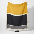 Milton Charcoal/Ochre Recycled Cotton Throw