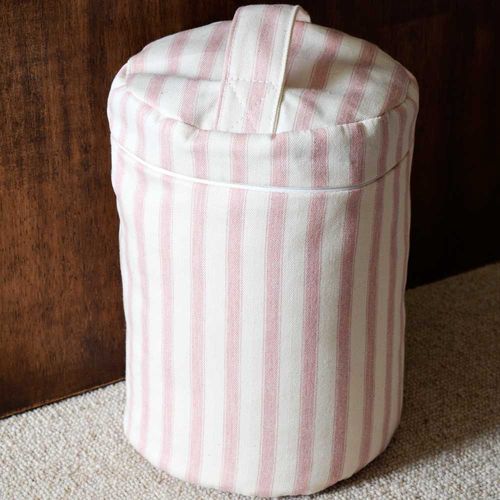 Ticking Stripe 2 Pink Doorstop