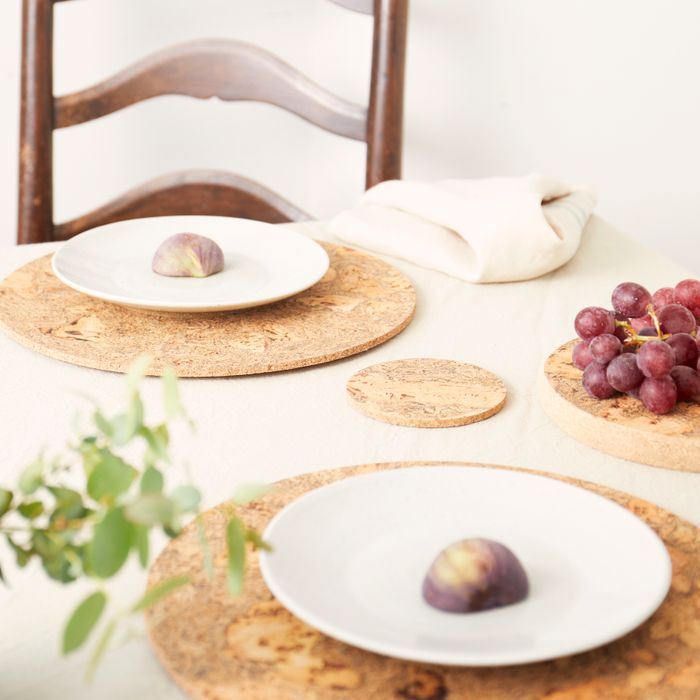 Natural Cork Placemats | Round