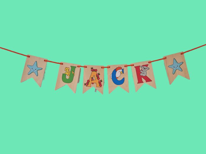 Wooden Bunting Letters