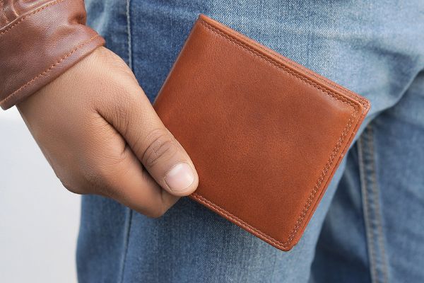 Bifold Leather Wallet - Leon
