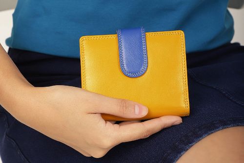 London Collection Multi Colour Tab Purse