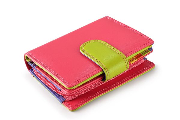 London Collection Multi Colour Tab Purse