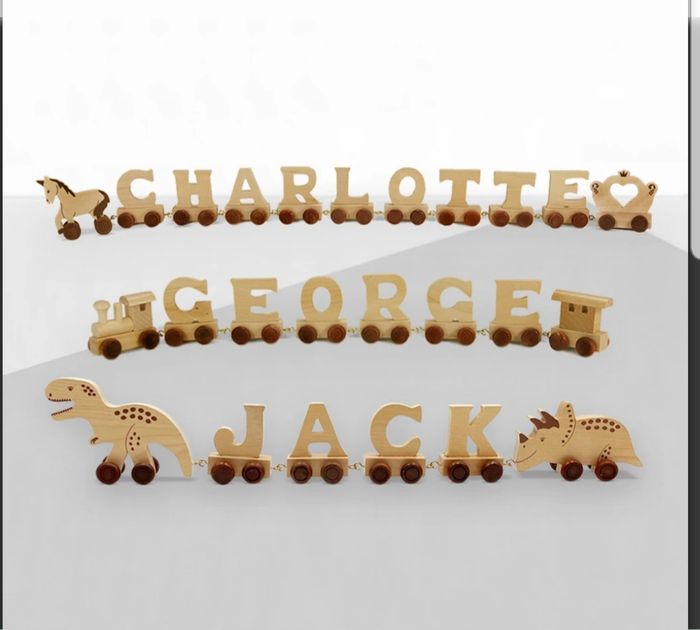 Natural Train Letters